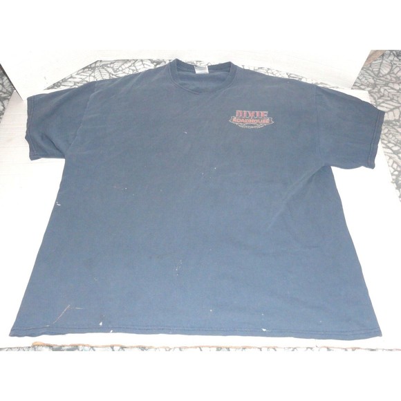Dixie Roadhouse Cape Coral, Florida Men's T-Shirt Size: 2XL  Blue Gray READ - Picture 1 of 12